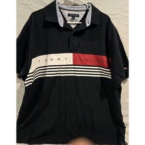 Tommy Hilfiger Mens Polo Short Sleeve Shirt Size Xlt Logo